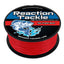 Reaction Tackle Braided Fishing Line - NO FADE Red