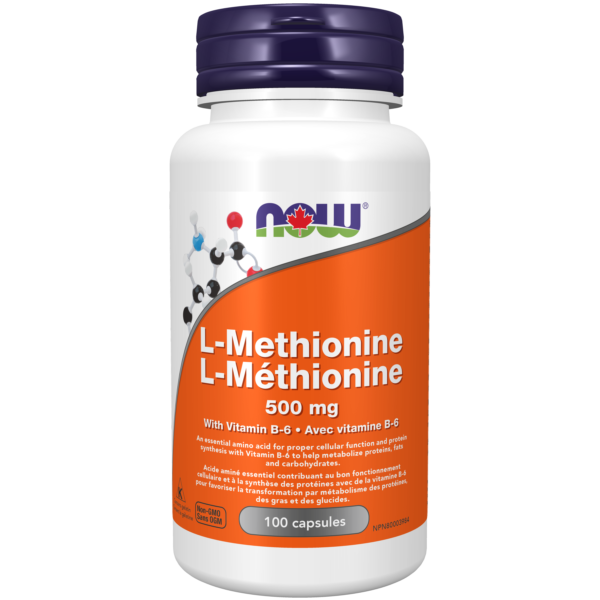 NOW Foods Poudre de L-Méthionine, Qualité USP, 500 Grammes