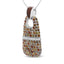 .925 Sterling Silver Brown Enamel Diamond & Sapphire Pendant Necklace