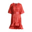 Robes mini unies asymétriques pour femmes