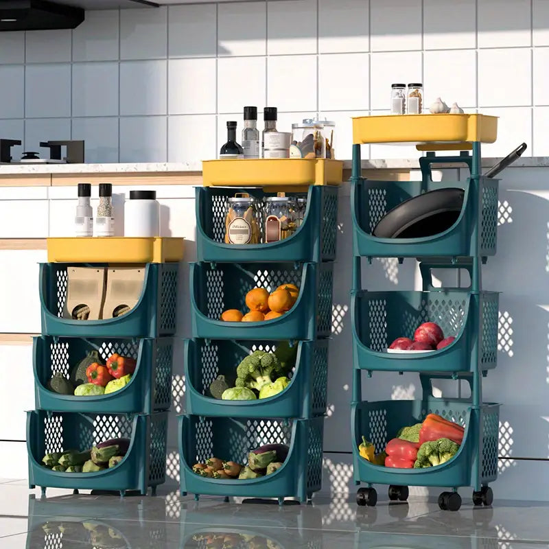 5-Layer Mobile Storage Cart for Kitchen and Home
