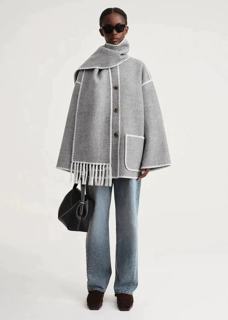 Dejavu Skarf Jacket - Stylish and Versatile Outerwear