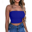 Stylish Exposed Belly Button Wrap Tank Top