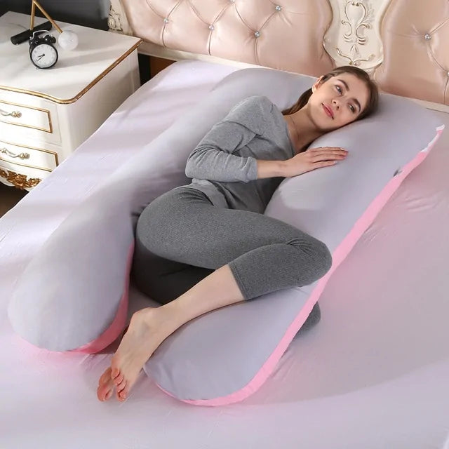 U-Shape Pregnancy Support Pillow for Comfort and Rest