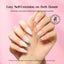 Kit de Uñas de Gel Beetles - 600 Piezas de Tips de Uñas Almendra Mediana y Esmalte de Gel Blanco Lec