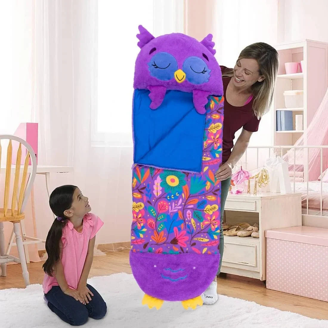 Sac de couchage animal douillet pour enfants