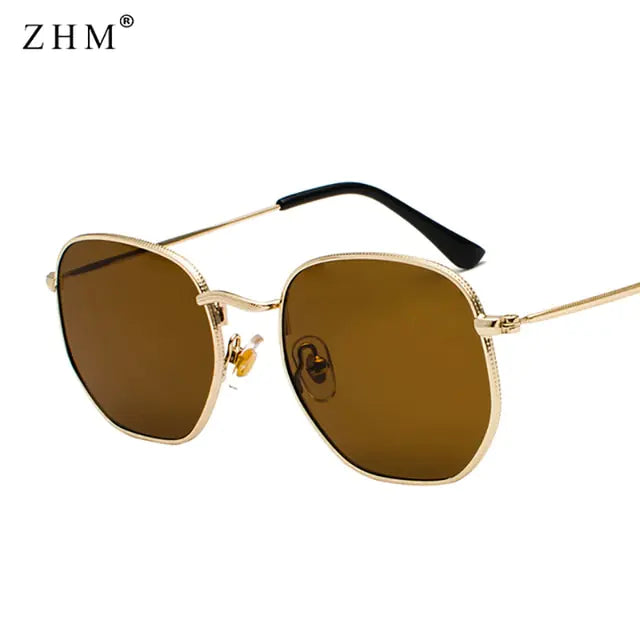 Luxury Classic Square Metal Frame Sunglasses