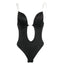 Bodysuit dos nu élégant U à décolleté plongeant pour femmes