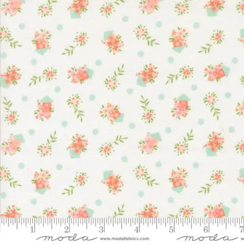 Tela de Nidos de Pájaro Natural Abloom - 44"/45" por Yarda