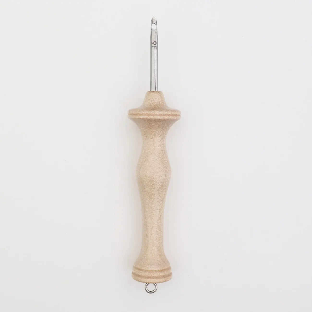 Aiguille à punch Oxford en bois naturel, pointe fine, taille 9