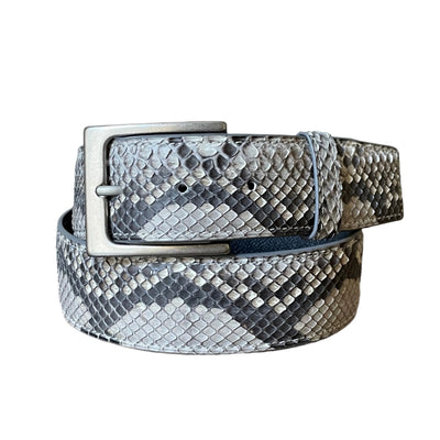Natural Matte Python Full Skin Belt