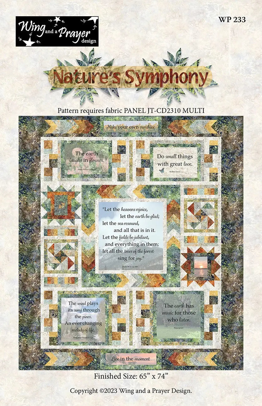 Nature's Symphony Quilt Pattern
