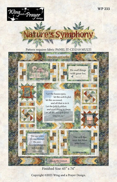 Modèle de Quilt Symphonie de la Nature