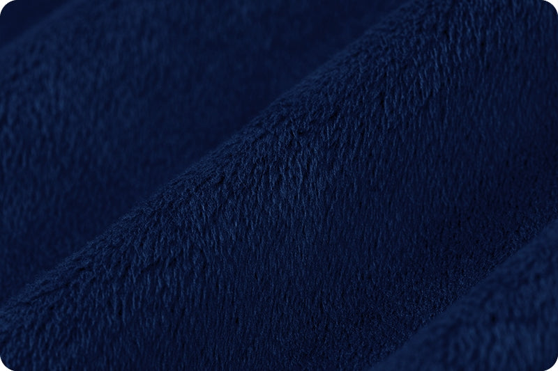 Tela Minky Sólida Navy Cuddle 3 - 58/60" por Yarda