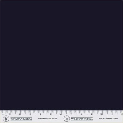 Navy Solid Whistler Studios Wideback Cotton Fabric
