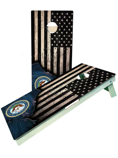 Premium Navy Cornhole Game Set - Ultimate Outdoor Fun - Korvel