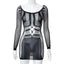 Mesh Cutout Mini Dress