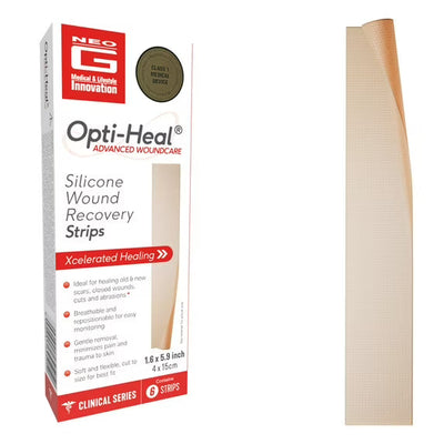 Bandes de récupération en silicone Neo G pour cicatrices et blessures - 6 unités