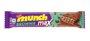 Nestlé Munch Max Brownie Wafer Chocolate Bar - Brownie Flavor