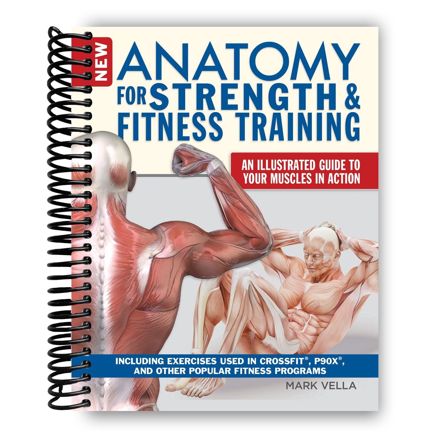 New Anatomy for Strength & Fitness Training: An Illustrated Guide to Your Muscles in Action Including Exercises Used in CrossFit (R), P90X (R), and Other Popular Fitness Programs (IMM Lifestyle Books) (Spiral-bound) - Korvel