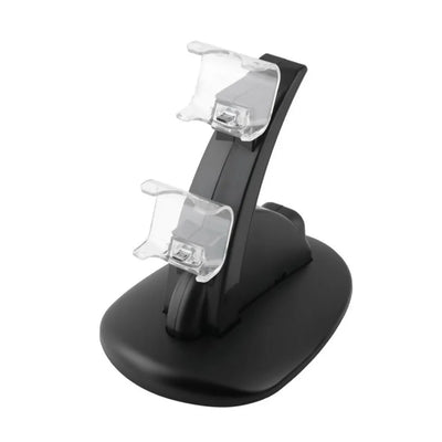 Dua USB Charging Socket Kit Charger Dock Stand Cradle For PS4 Console Controller Play Station Game Pad with USB Cable - Korvel