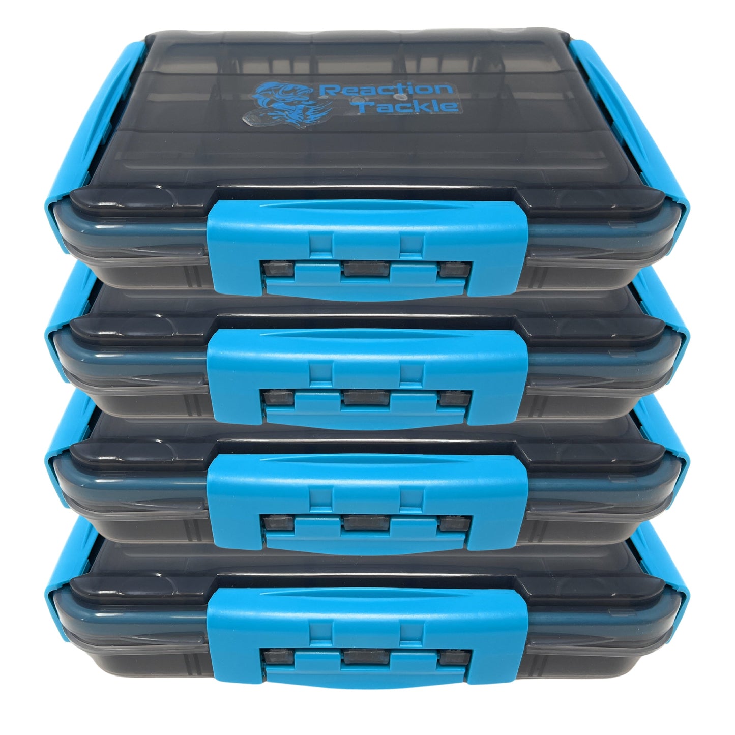 Reaction Tackle Premium Waterproof Tackle Tray - Triple Clip Security