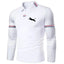 Camisa Polo de Manga Larga Casual para Hombre