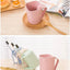Wheat Square Mouth Oblique Toothbrush Cup