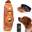 Premium Leather Anti-Lost Dog Collar with AirTag Holder