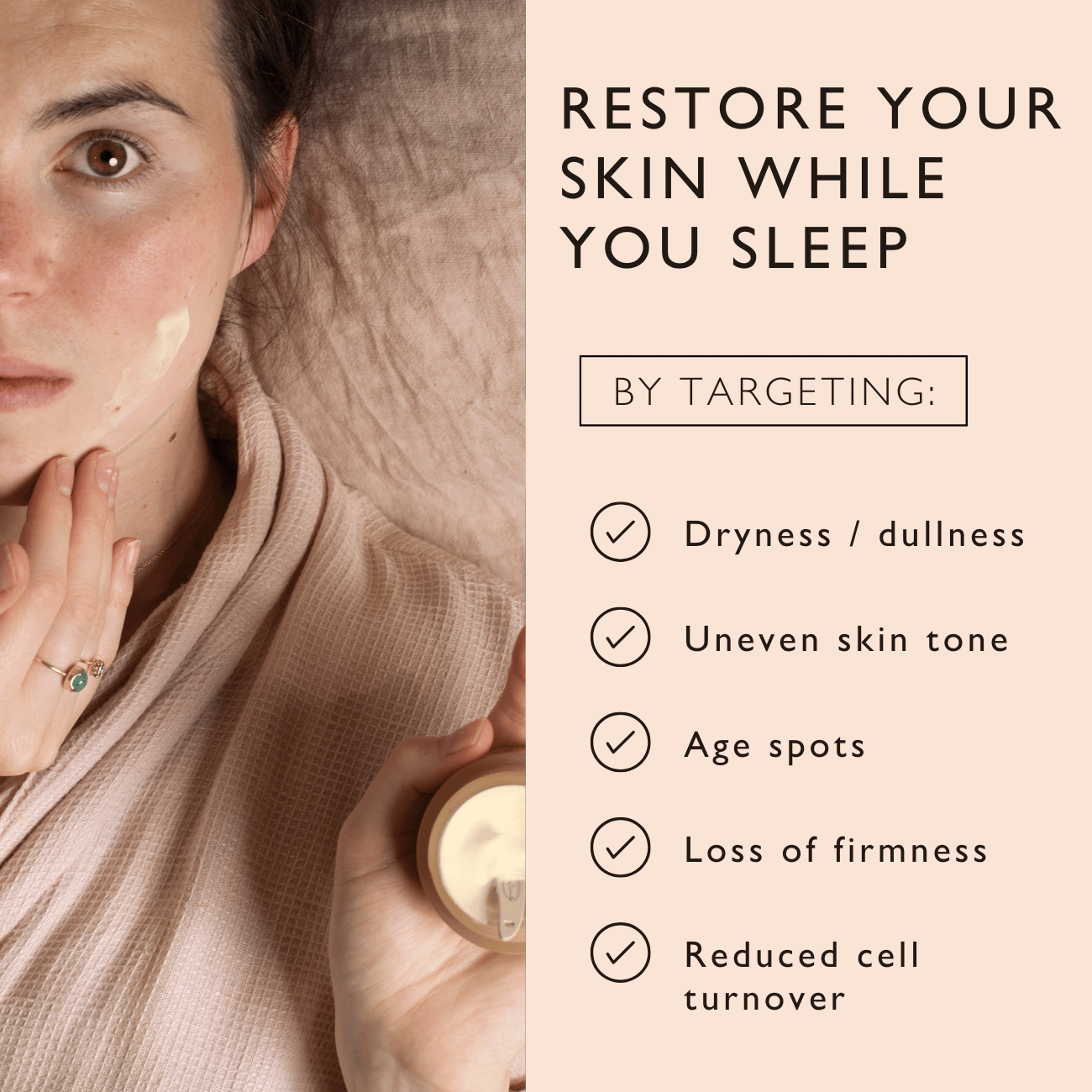 Night Cream with Hyaluronic Acid + Niacinamide - Travel Size - Korvel