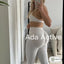 Pantalones de Yoga Sin Costuras de Cintura Baja en Tres Etapas