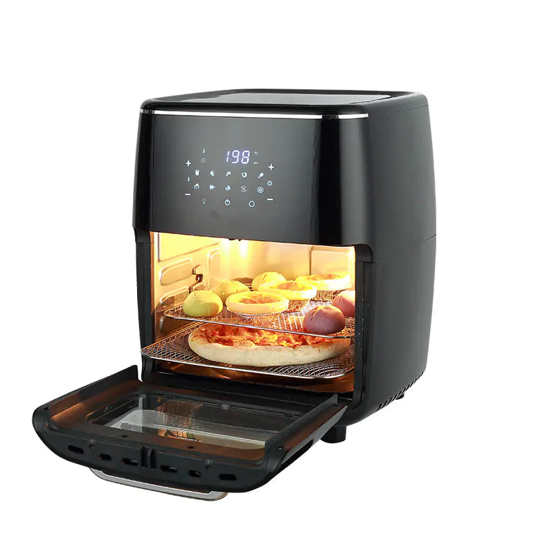 Friteuse à air de grande capacité 13L avec four rotatif transparent