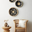 Nolyia Black Flat Basket Set - Artisan Crafted Elegance