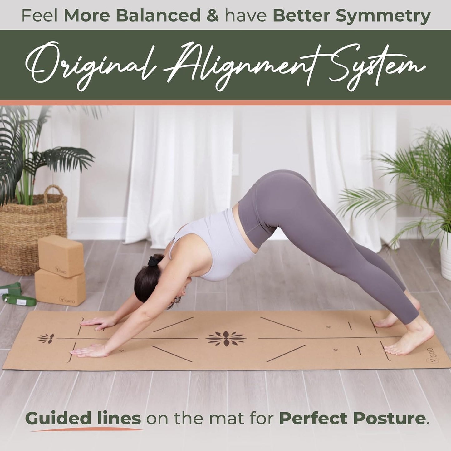 Sustainable Cork Yoga Essentials Set for Mindful Practice - Korvel