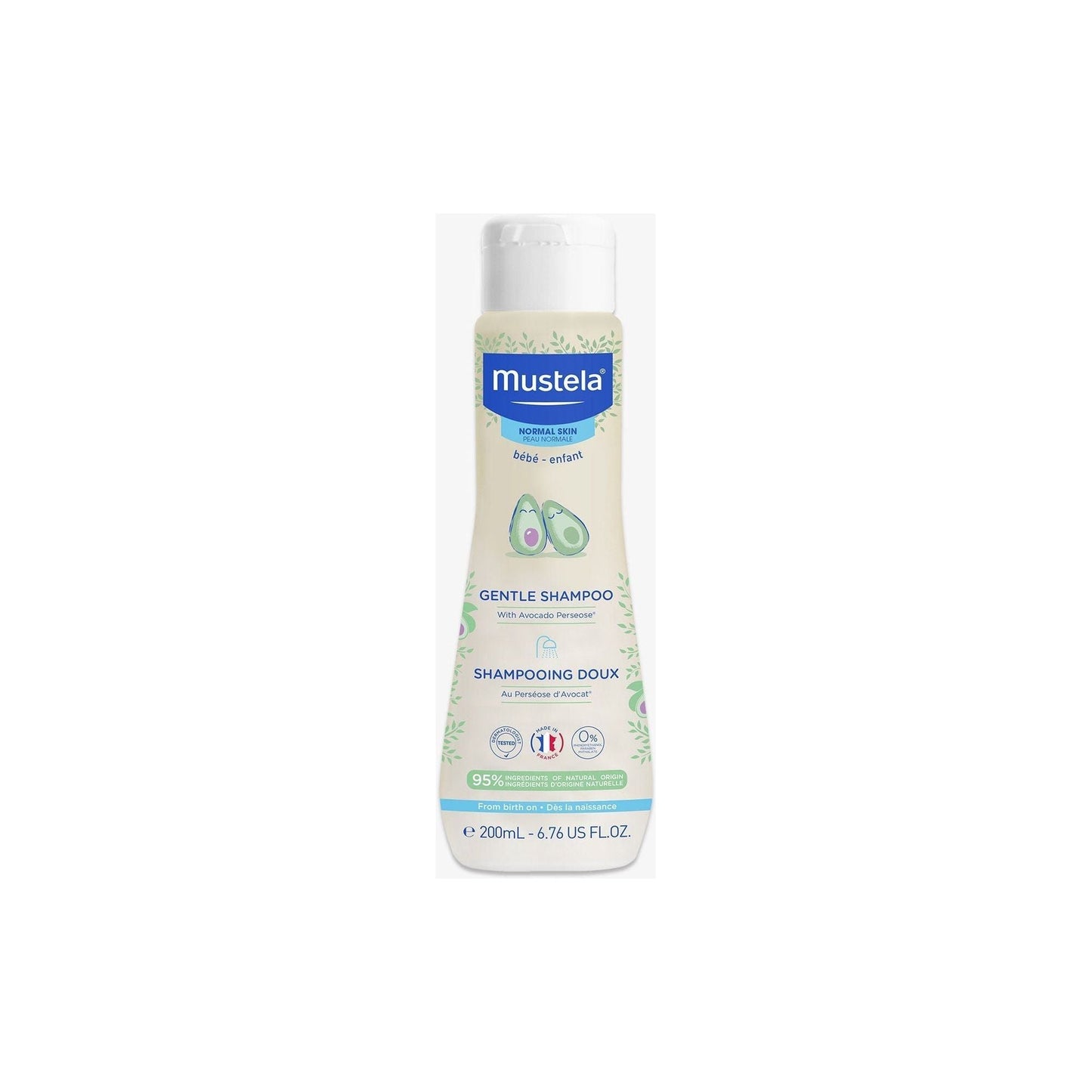 Champú Suave Mustela para Piel Normal - 6.76 fl oz