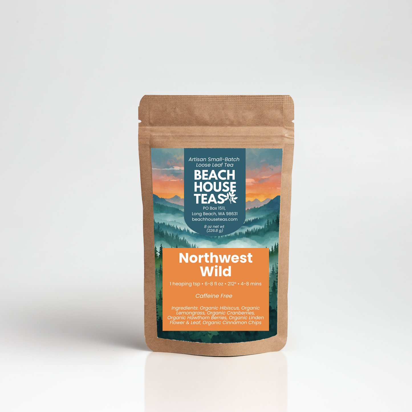 Té de hierbas silvestres del noroeste