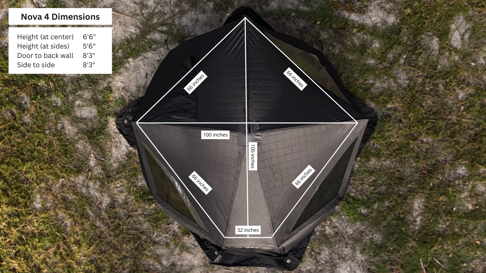 Nova 4 Sauna Tent (4-person; tent only) - Korvel