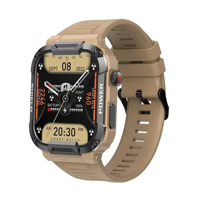 Montre intelligente militaire extérieure premium pour hommes
