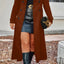 Elegant Double Breasted Women's Overcoat