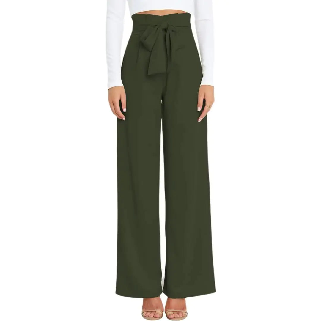 Pantalons larges pour femmes Yazinie avec taille smockée