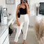 Pantalons Droits Chic pour Femme de Bureau