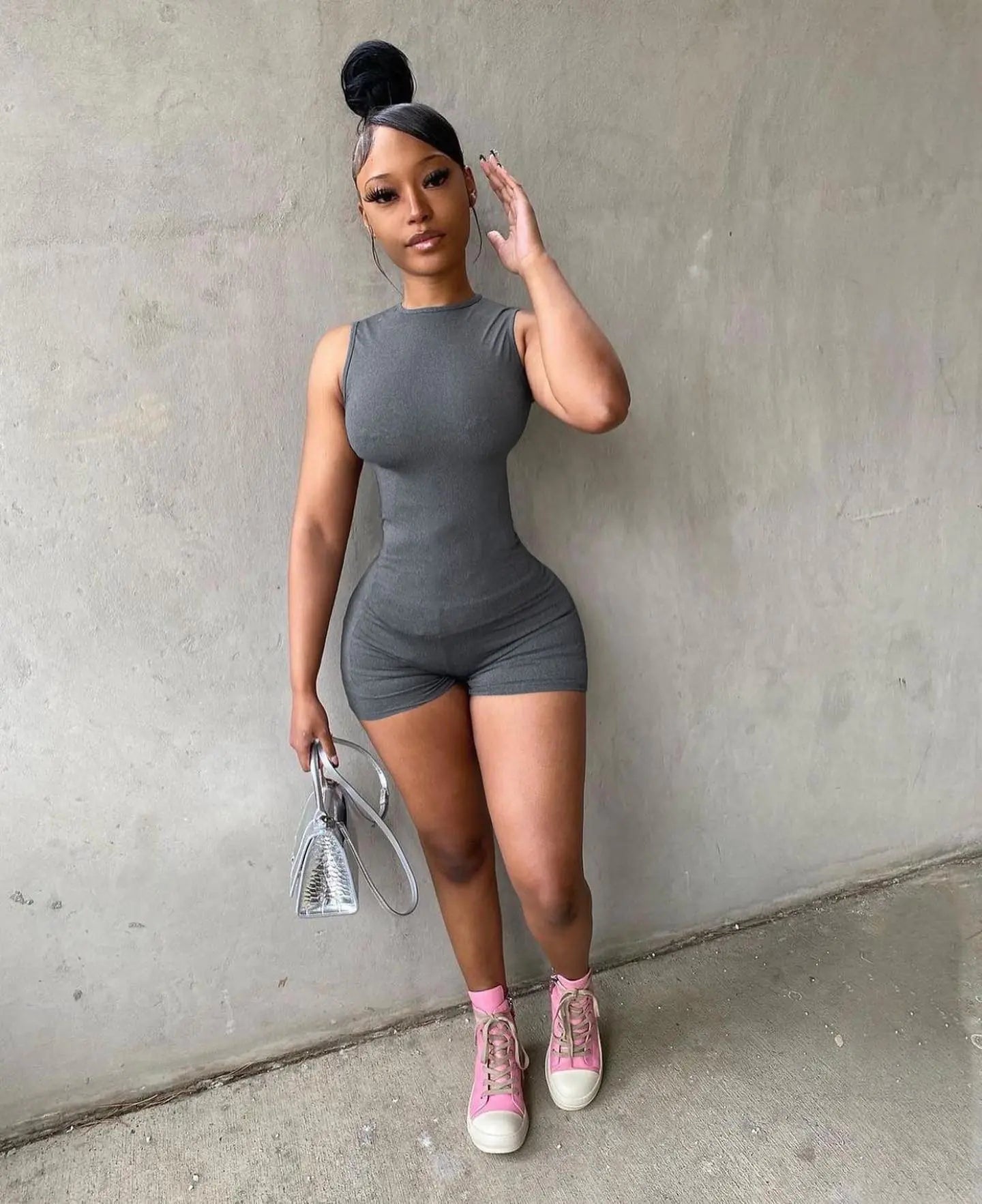 Bodycon Gym Bodysuit para Mujeres