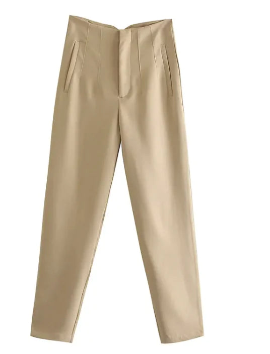 Pantalons crayon taille haute élégants pour femmes