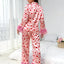 Pijamas Casuales con Estampado de Corazón para Mujeres