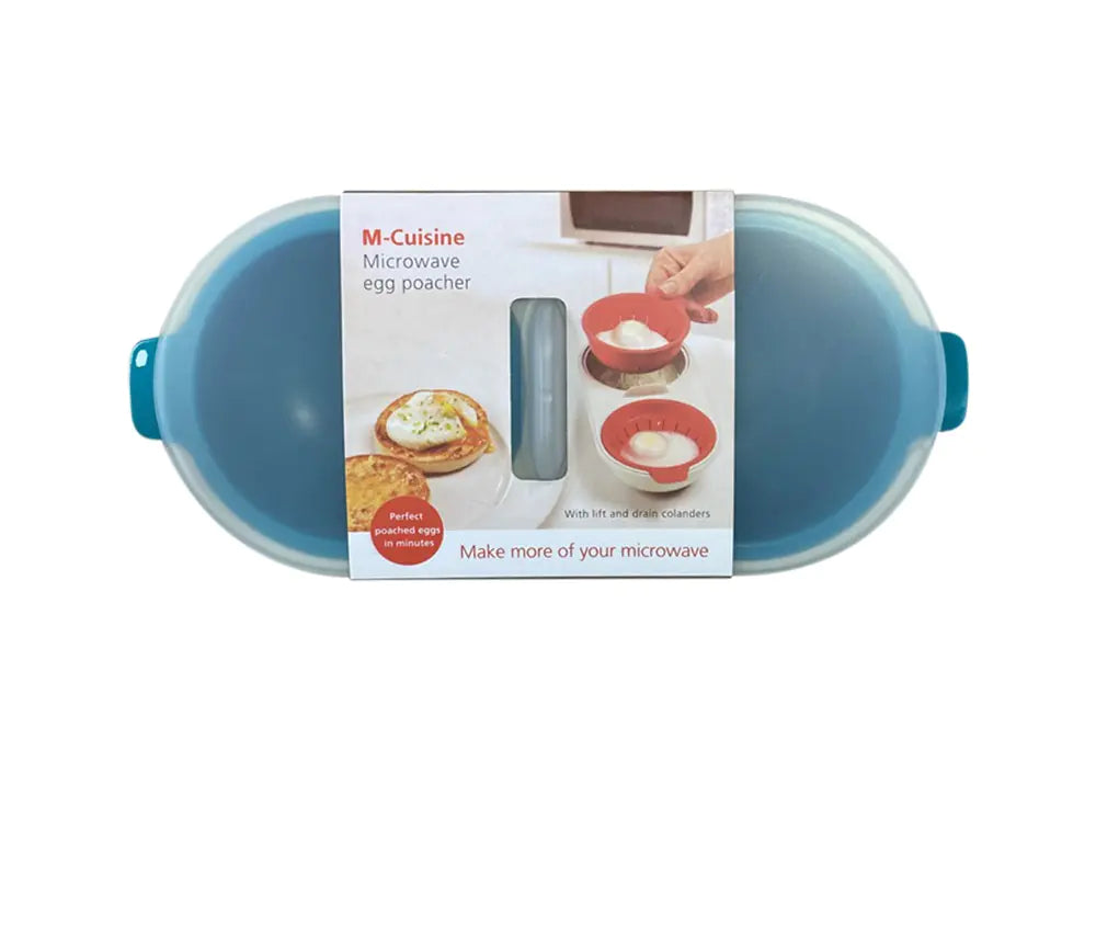 Poachador de Huevos de Microondas de Doble Taza Redonda