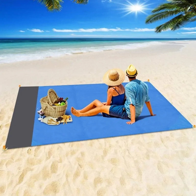 Manta de Playa Impermeable con Bolsillo