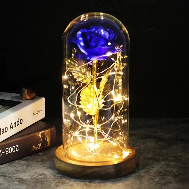 Enchanted Glass Rose Decoration for Home Decor