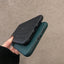 Coque de téléphone en cuir élégant en maille pour modèles d'iPhone