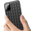 Coque de téléphone en cuir élégant en maille pour modèles d'iPhone