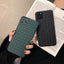 Coque de téléphone en cuir élégant en maille pour modèles d'iPhone